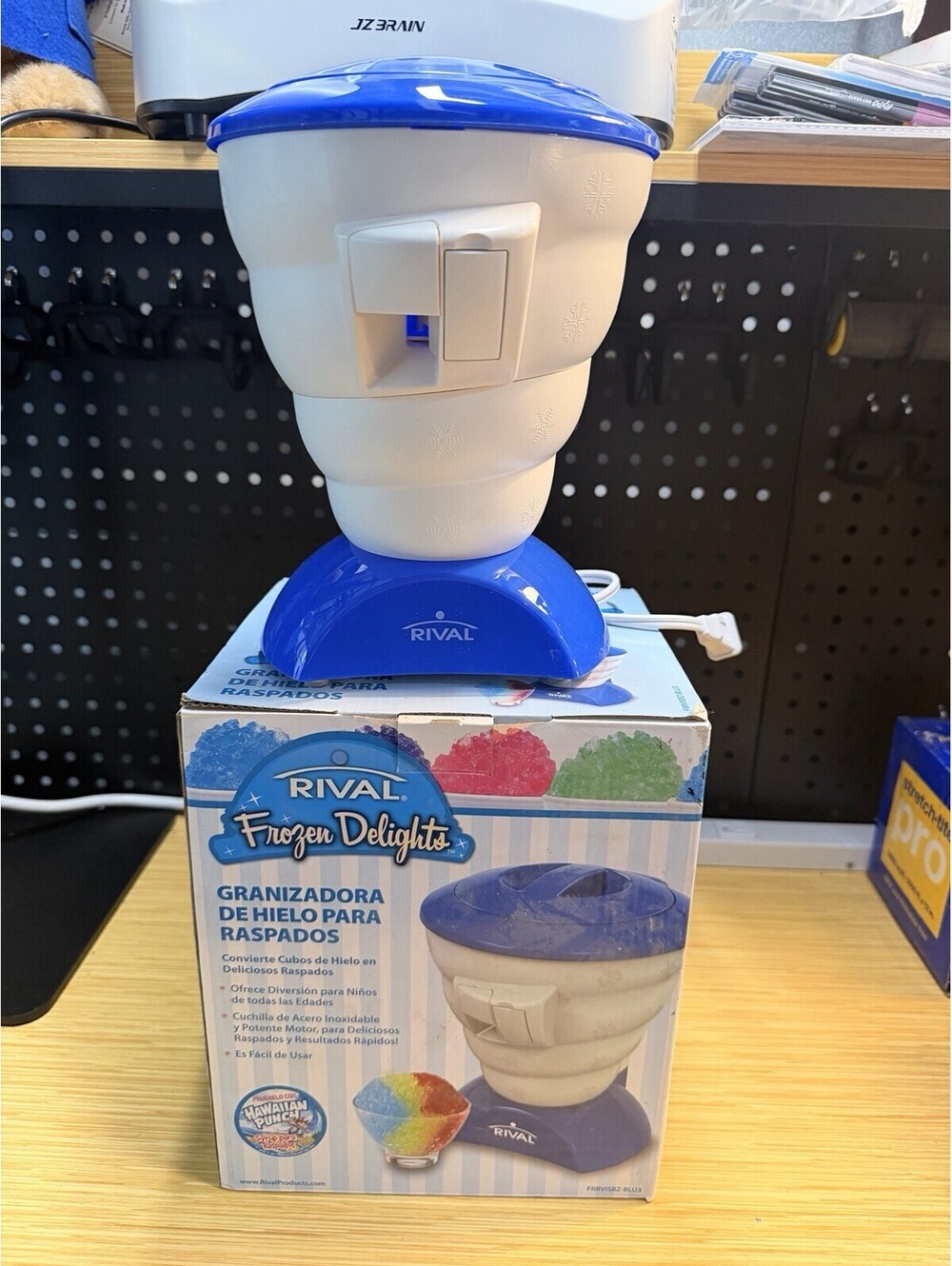 Rival Frozen Delights Snow Cone Maker - Dark Blue In Original Box *